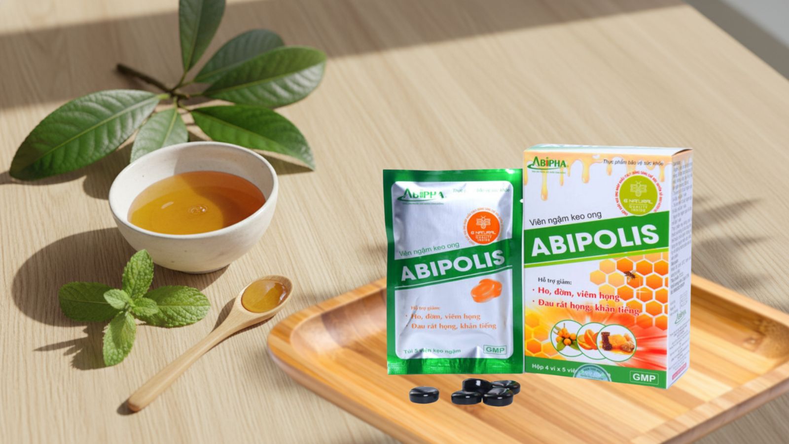 Vi&ecirc;n Ngậm Keo Ong Abipolis