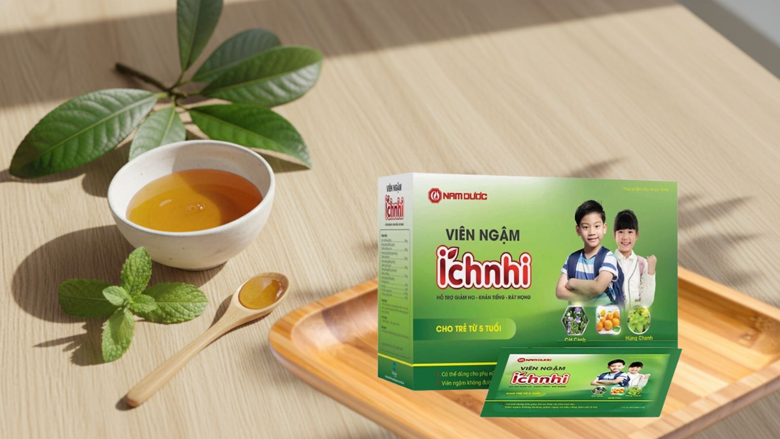 Vi&ecirc;n ngậm thảo dược &Iacute;ch Nhi