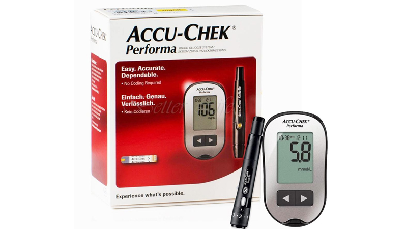 Accu Chek Performa l&agrave; d&ograve;ng m&aacute;y đo tiểu đường phổ biến