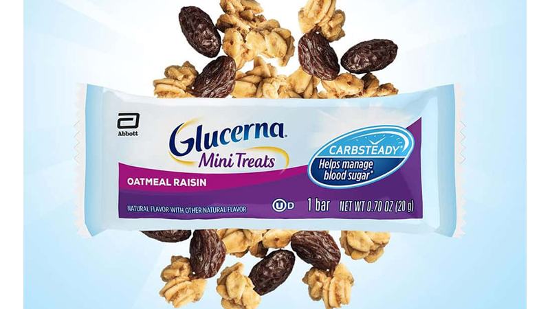 B&aacute;nh ki&ecirc;ng đường Glucerna Mini Treats Oatmeal Raisin ăn kh&ocirc;ng bị ngấy