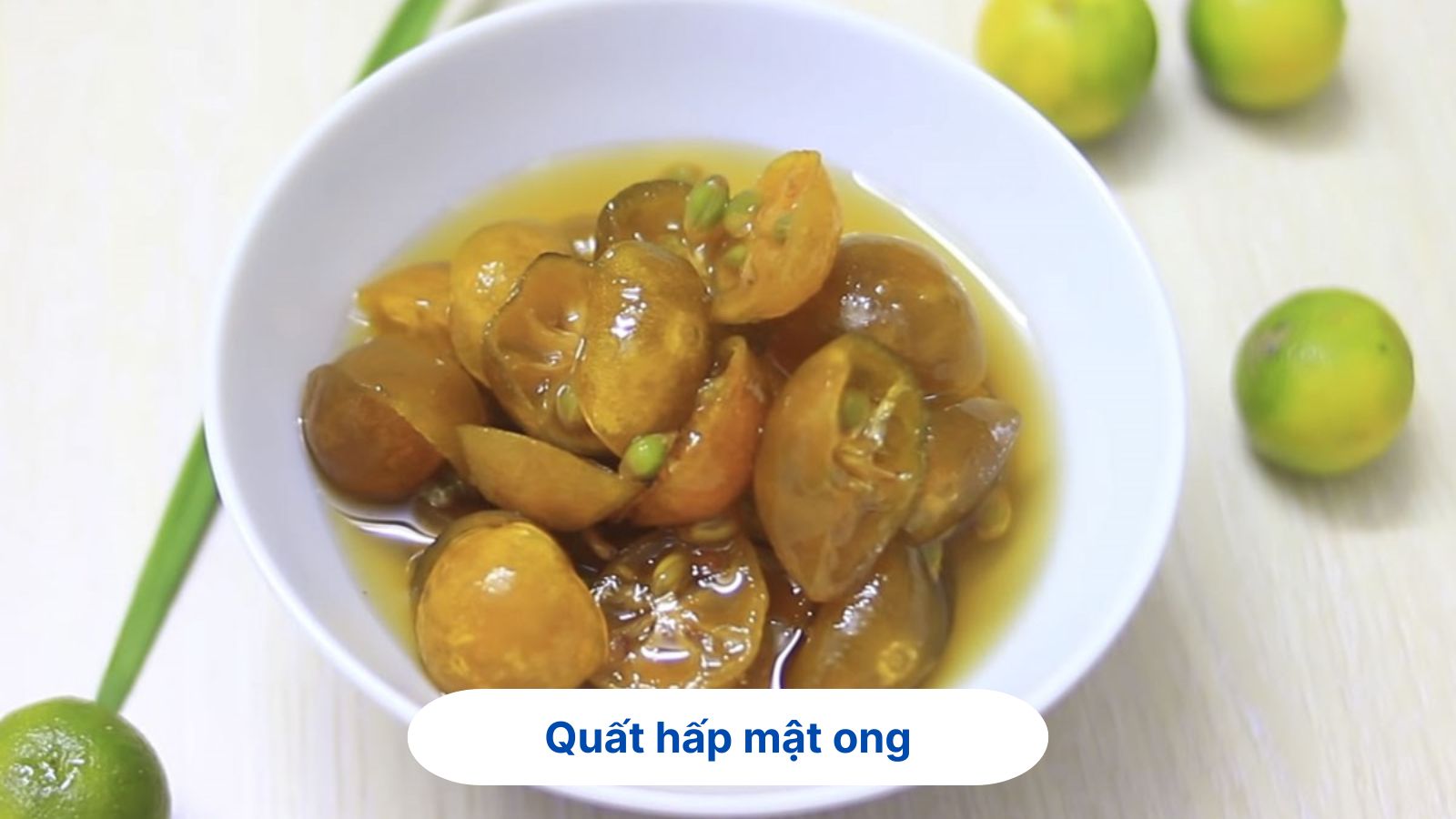 Mẹo d&acirc;n gian chữa vi&ecirc;m họng với quất hấp mật ong