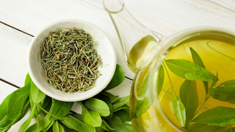 Uống tr&agrave; xanh để hạ đường huyết nhanh tại nh&agrave;