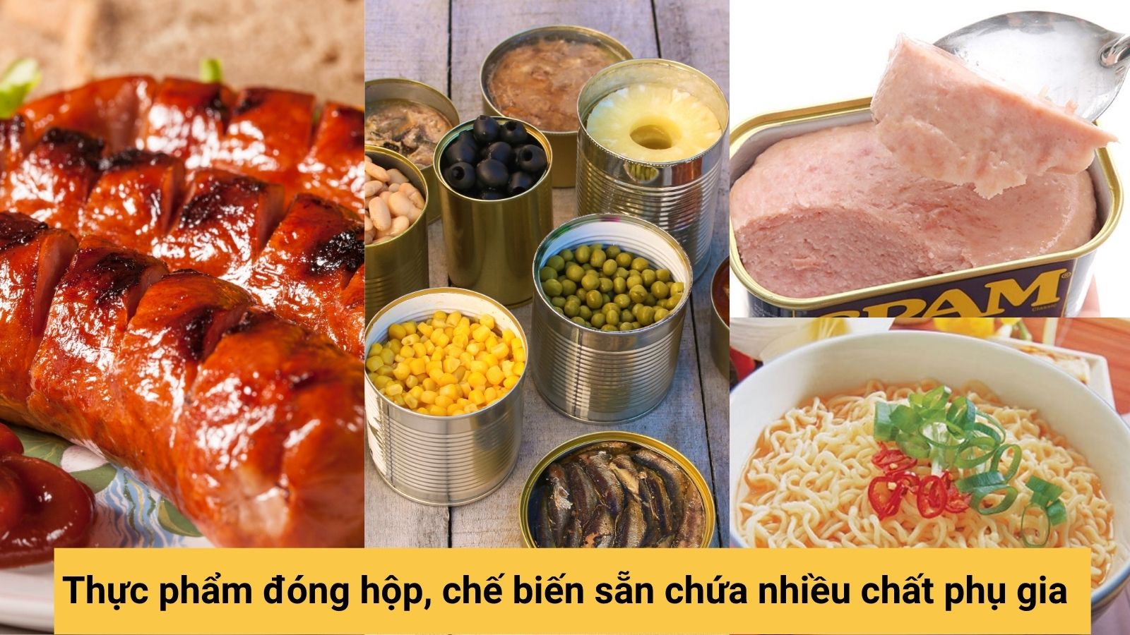 X&uacute;c x&iacute;ch, đồ hộp g&acirc;y suy yếu hệ miễn dịch
