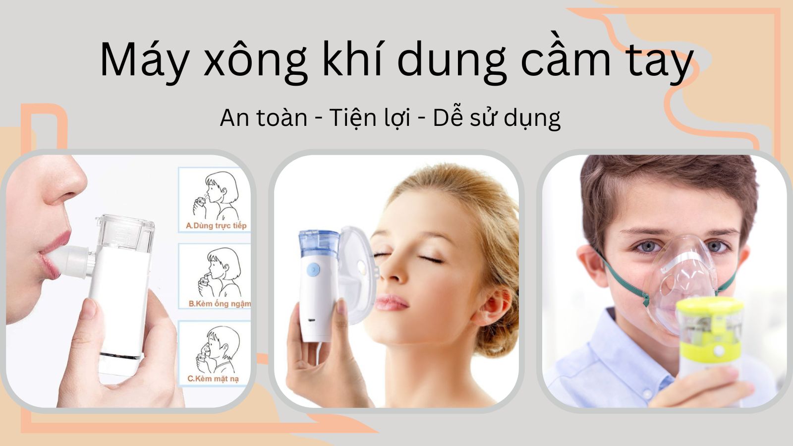 M&aacute;y x&ocirc;ng kh&iacute; dung cầm tay c&oacute; nhiều ưu điểm, tiện lợi khi sử dụng