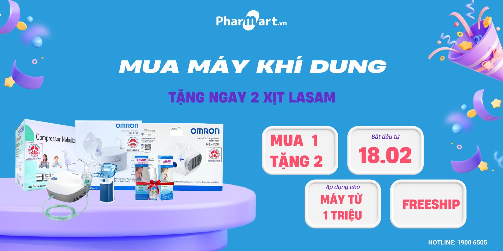 Ưu đãi hấp dẫn dành cho khách hàng mua máy khí dung tại Hz888a.com
