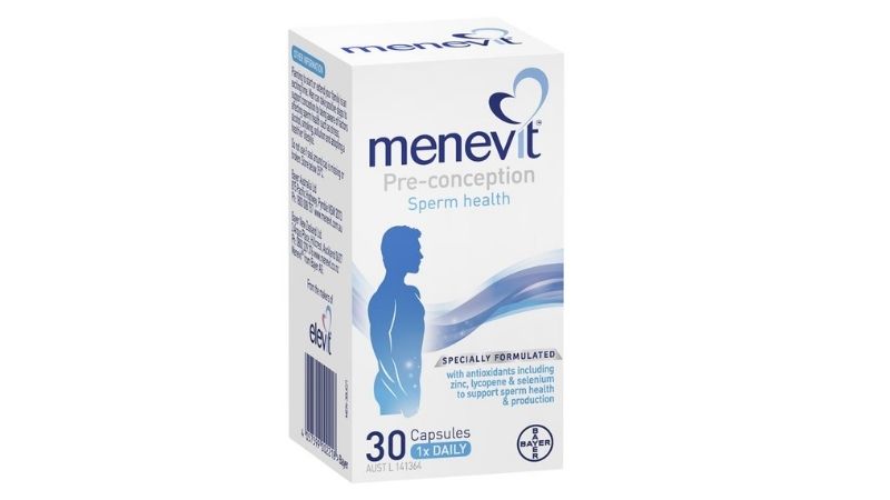 Menevit l&agrave; thực phẩm chức năng gi&uacute;p tăng cường chất lượng v&agrave; số lượng tinh tr&ugrave;ng.