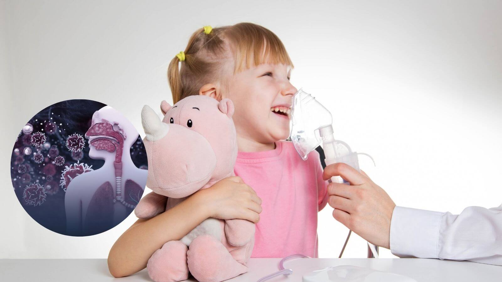 X&ocirc;ng kh&iacute; dung bằng nước muối cho b&eacute; gi&uacute;p giảm nghẹt mũi, th&ocirc;ng tho&aacute;ng đường thở