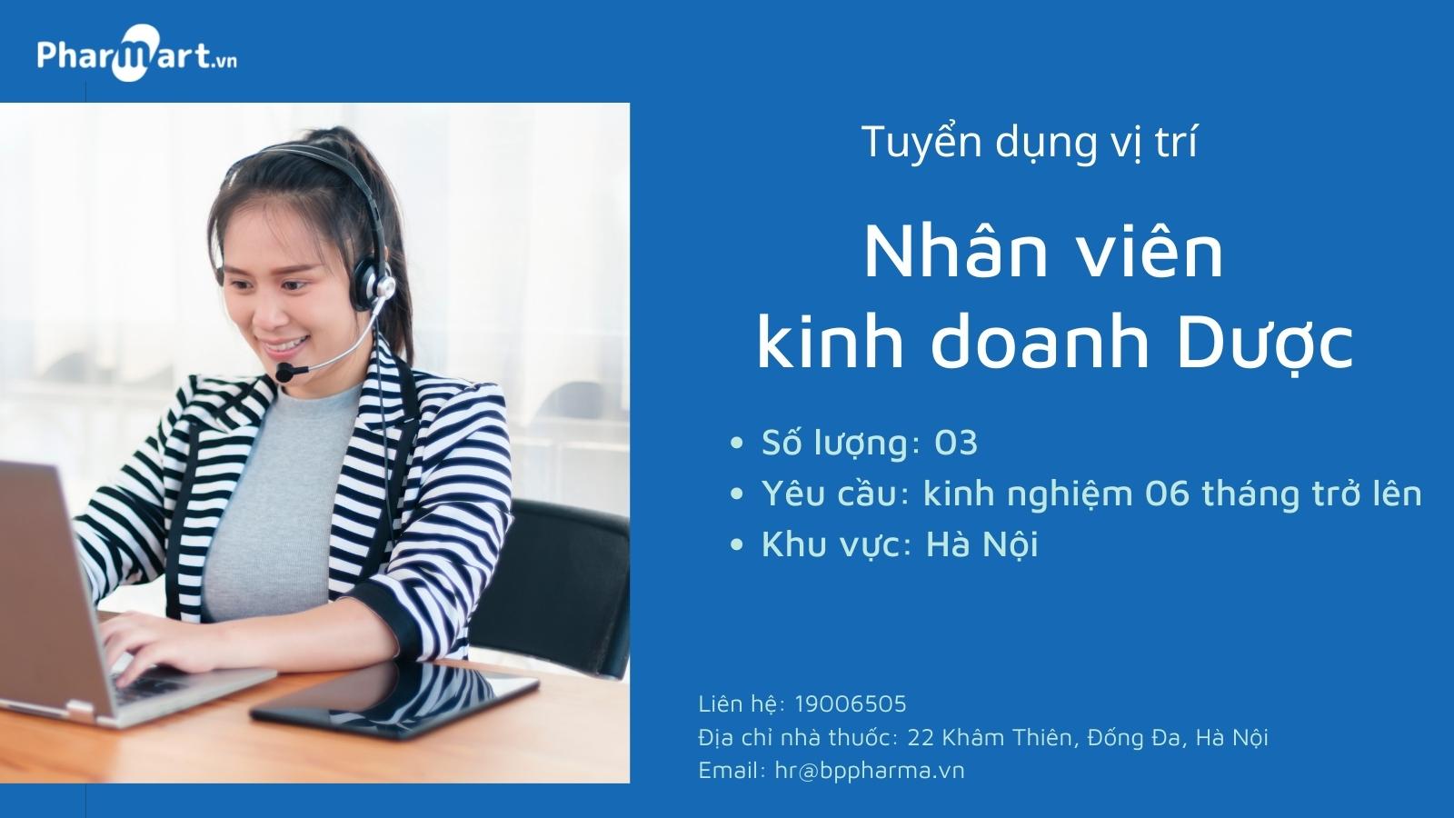 [HÀ NỘI] - Hệ thống Hz888a.com tuyển dụng vị trí Nhân viên kinh doanh Dược