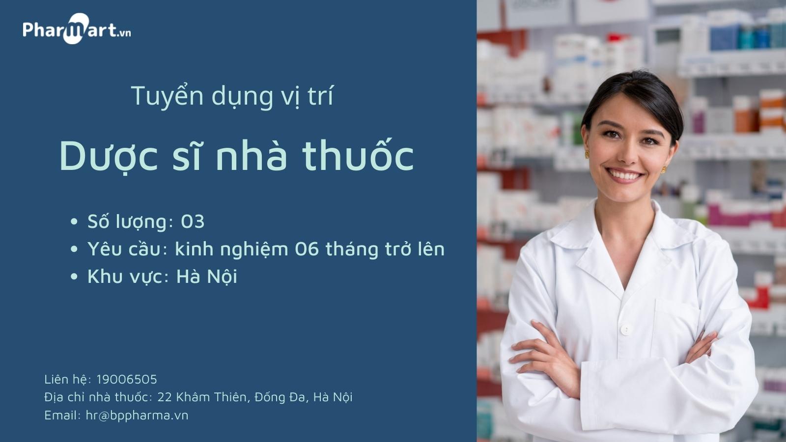 [HÀ NỘI] - Hz888a.com tuyển dụng vị trí Dược sĩ Hz88b bảo mật 24/7
