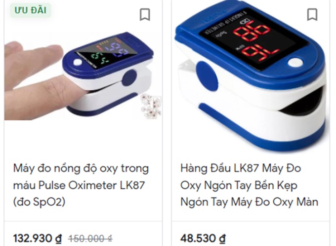 M&aacute;y spo2 ch&ecirc;nh lệch gi&aacute; tr&ecirc;n thị trường
