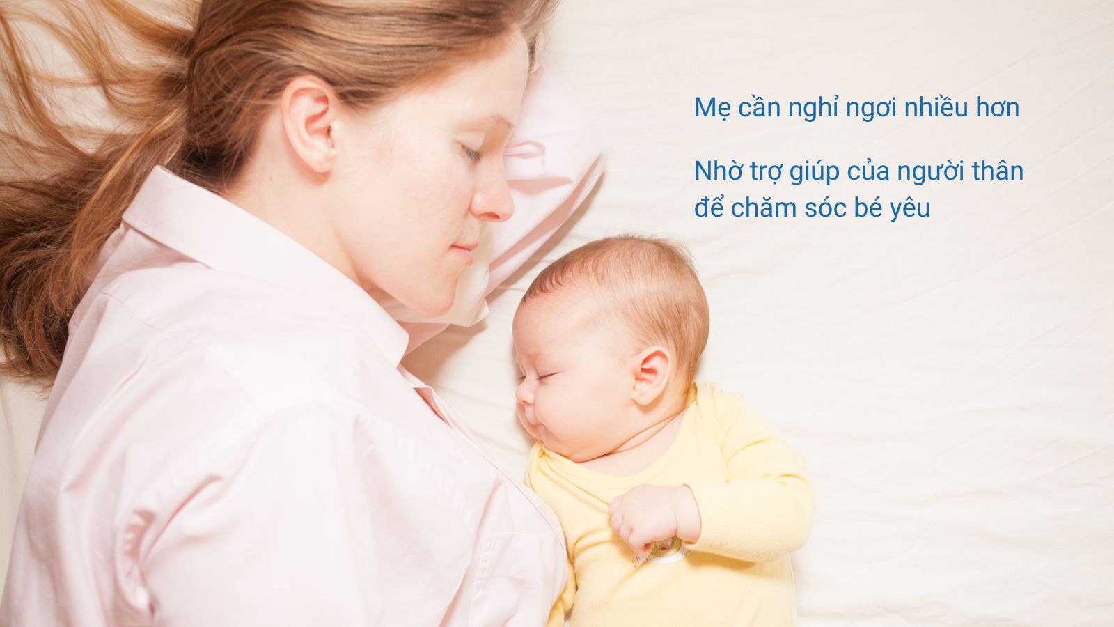 Khi bị cảm c&uacute;m, mẹ cần được nghỉ ngơi đầy đủ