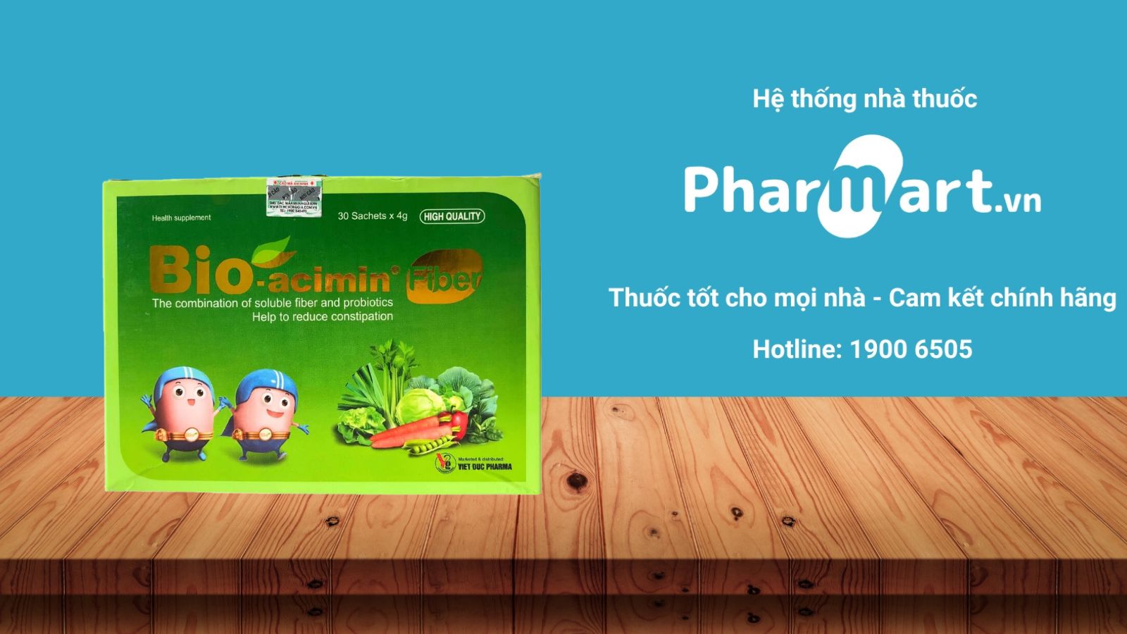 Cốm vi sinh Bio-acimin Fiber QD-Meliphar bổ sung chất xơ cho b&eacute;