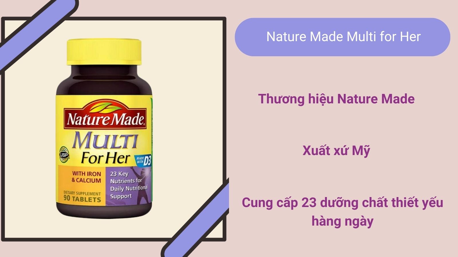 Multi for Her - sản phẩm d&agrave;nh ri&ecirc;ng cho ph&aacute;i đẹp