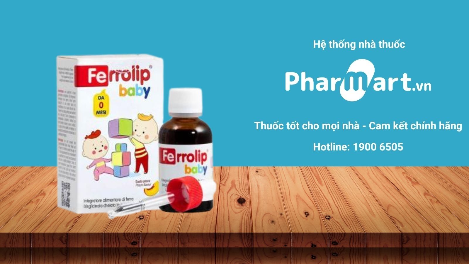 Sản phẩm sắt nước cho bé Ferrolip Baby