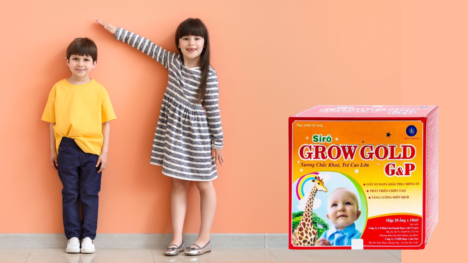 Siro Grow Gold G&P -&nbsp; Canxi hữu cơ Việt Nam được ưa chuộng hiện nay