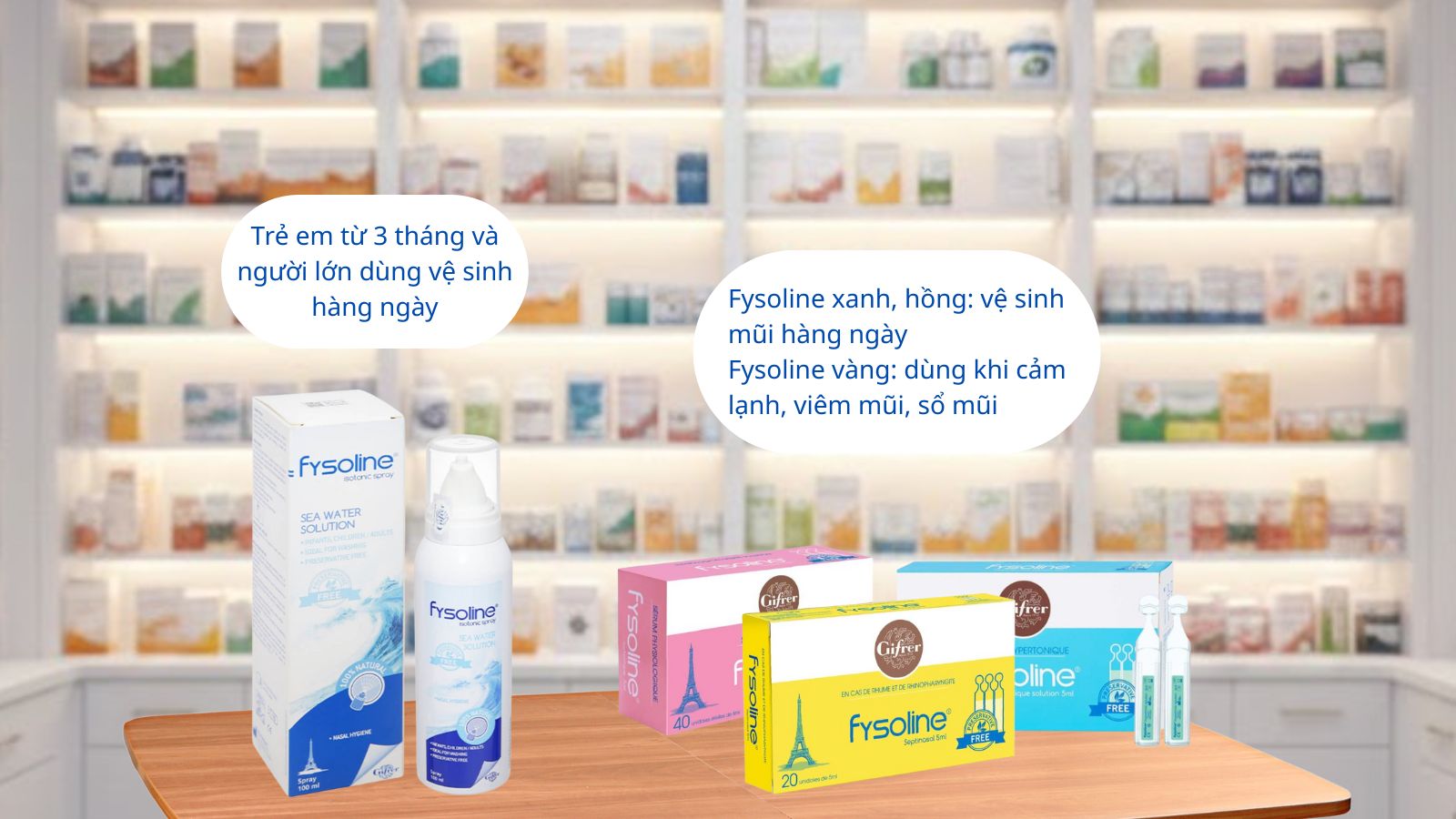 Fysoline - xịt mũi nước biển s&acirc;u đến từ Ph&aacute;p