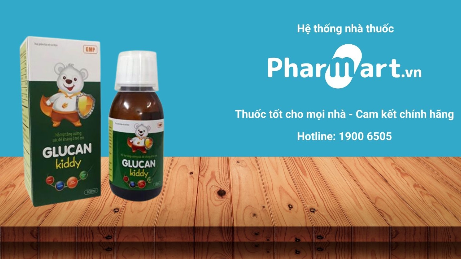 Siro Glucankiddy tăng cường đề kháng cho bé