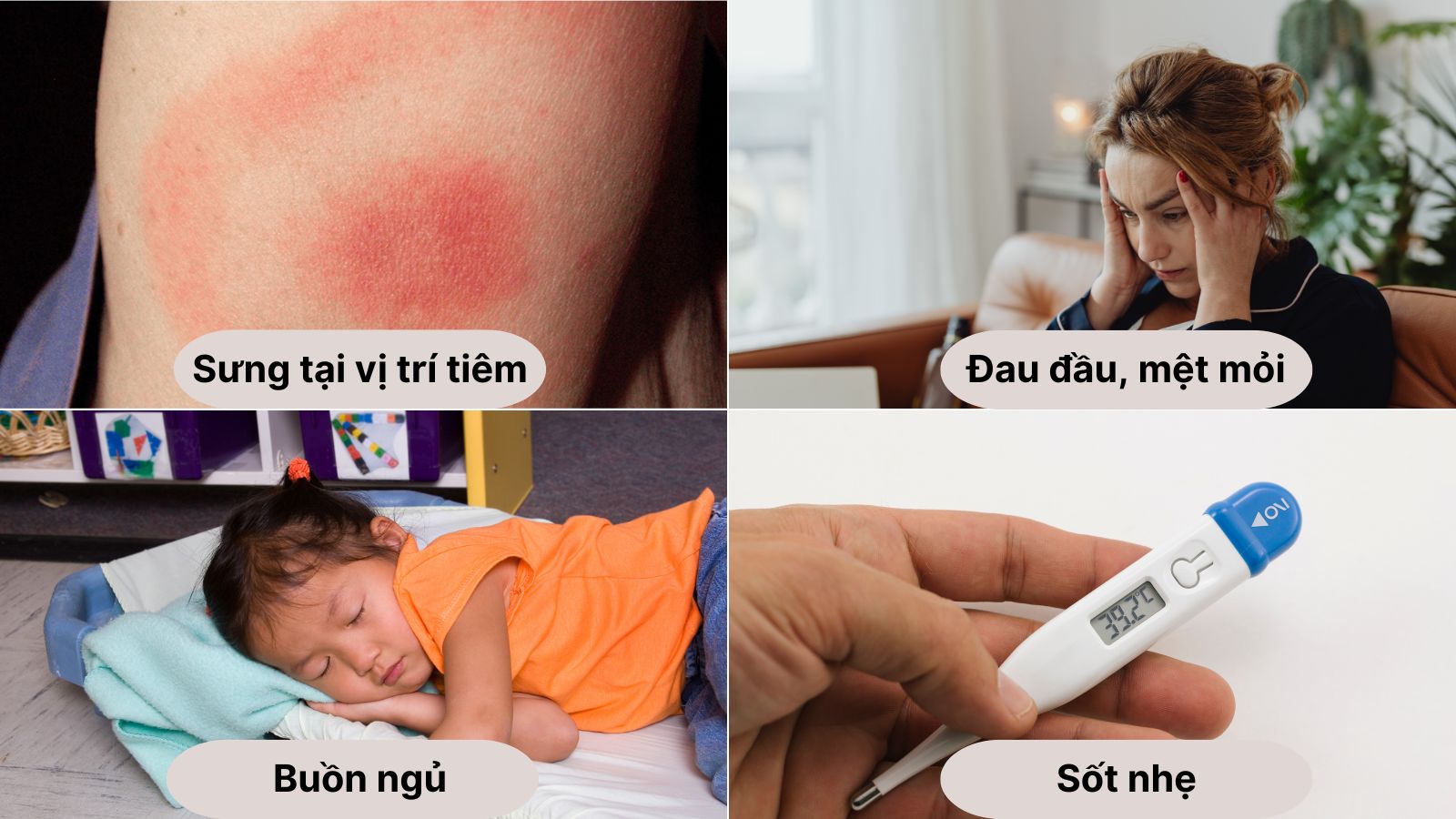 Sau khi ti&ecirc;m ph&ograve;ng c&uacute;m, c&oacute; thể xảy ra một số t&aacute;c dụng phụ