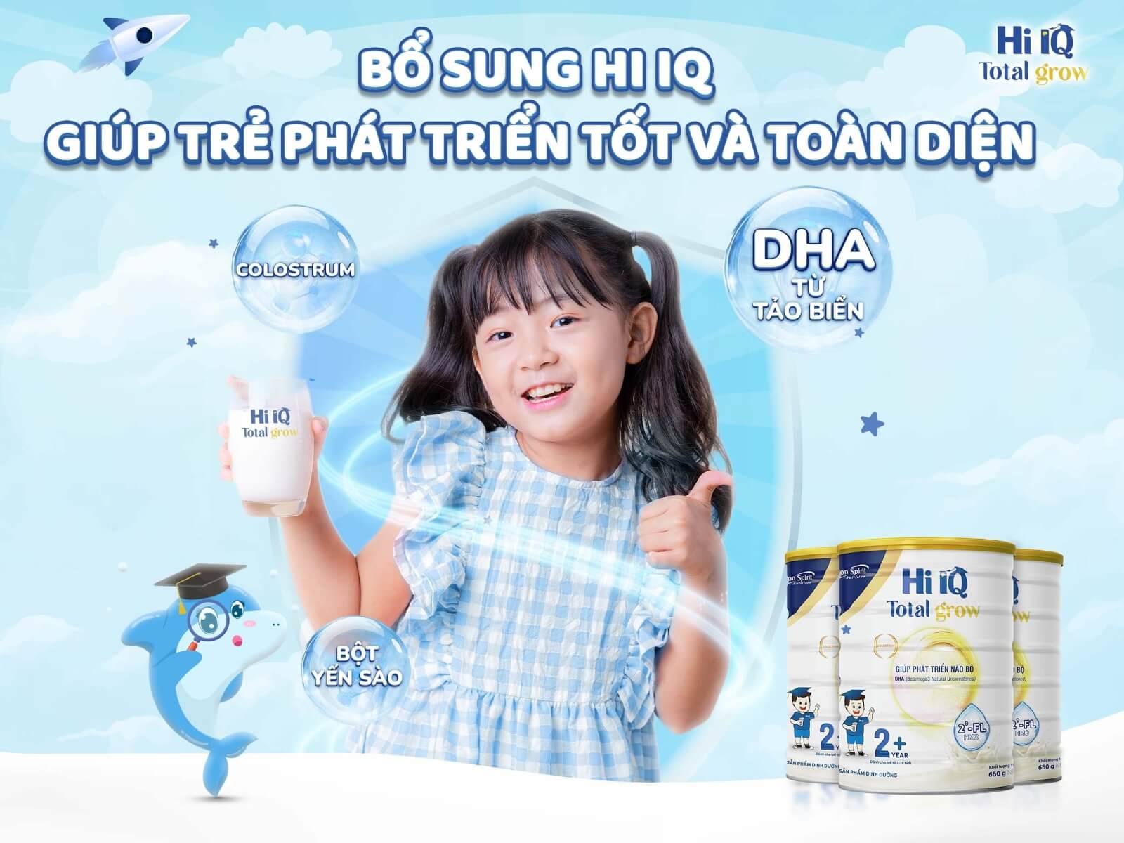 Bổ sung Hi IQ gi&uacute;p trẻ ph&aacute;t triển tốt v&agrave; to&agrave;n diện