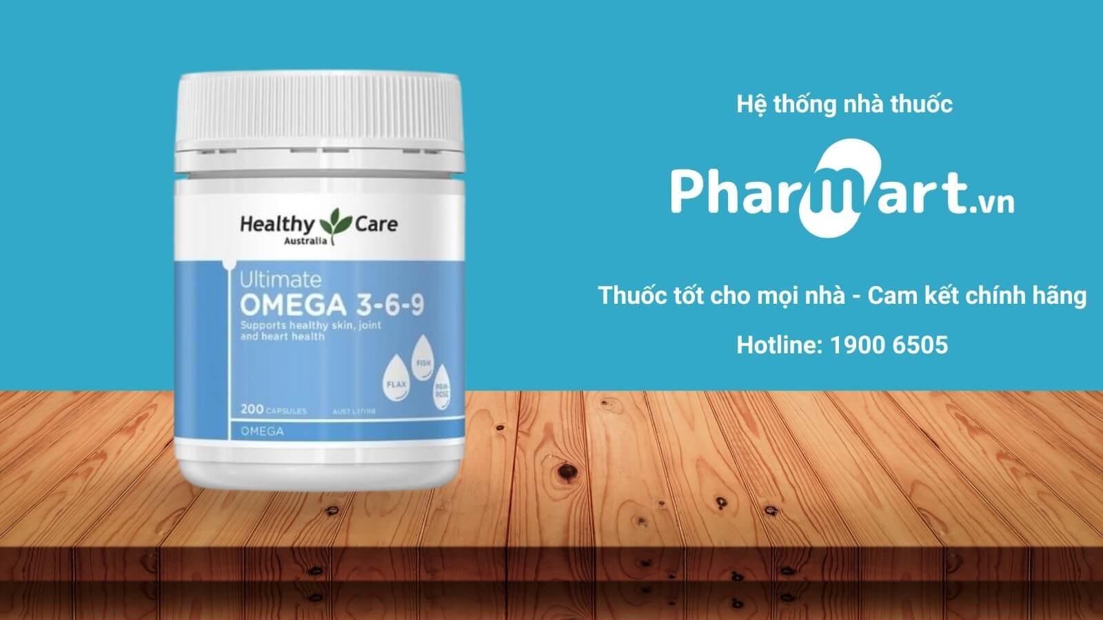 Omega 369 Healthy Care Ultimate - Vi&ecirc;n uống dầu c&aacute; &Uacute;c