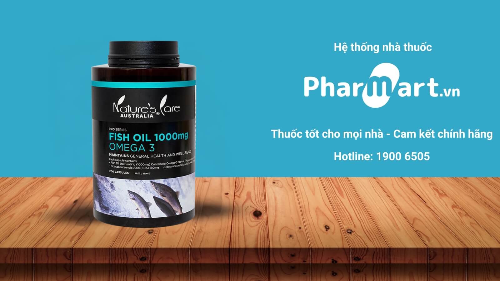 Dầu c&aacute; &Uacute;c Fish Oil 1000mg Omega 3 Nature's Care