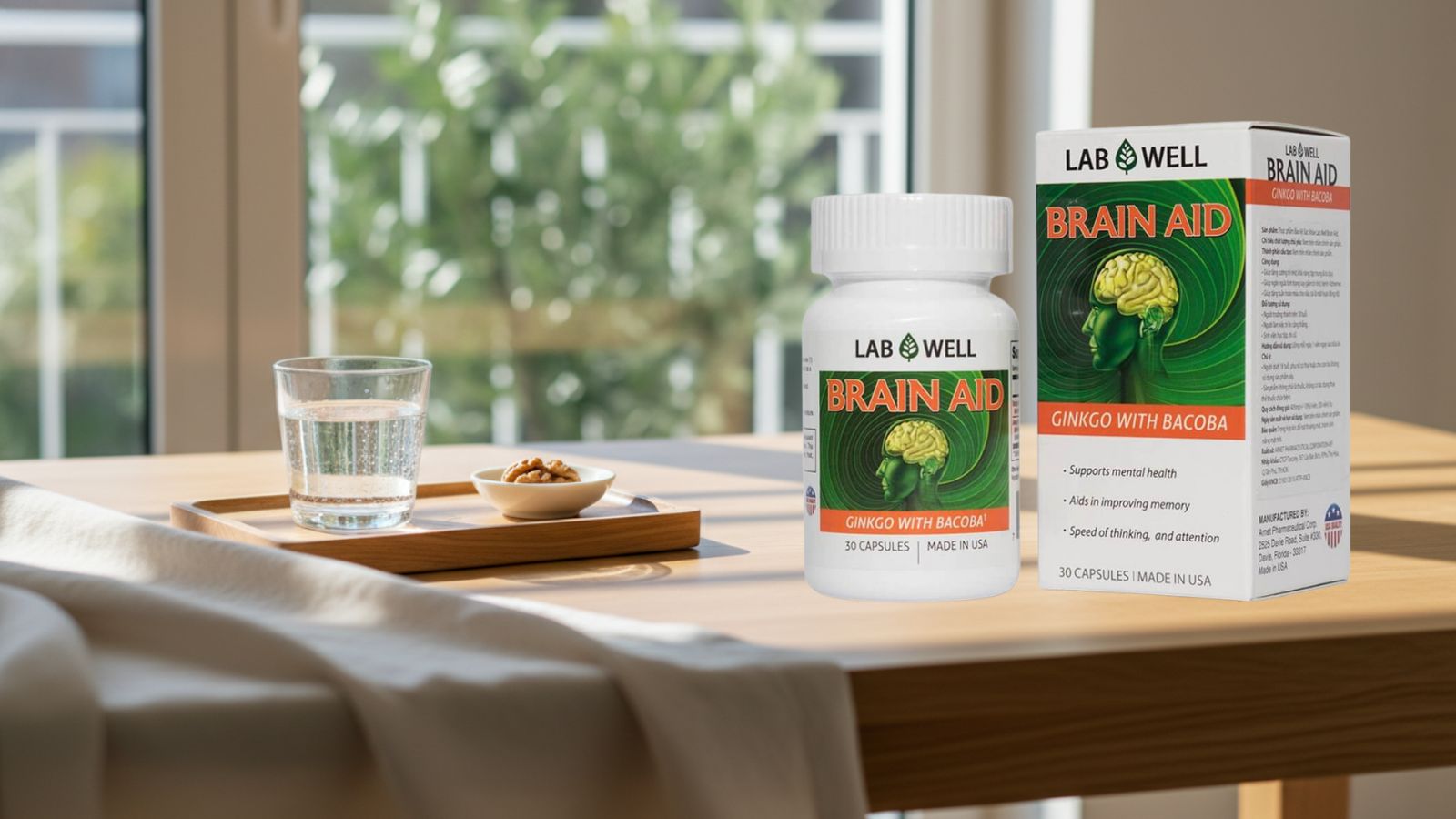 Lab Well Brain Aid tăng cường chức năng não bộ