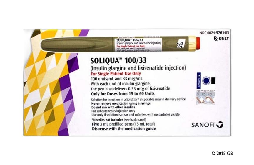 B&uacute;t ti&ecirc;m Soliqua 100/33 thế hệ mới