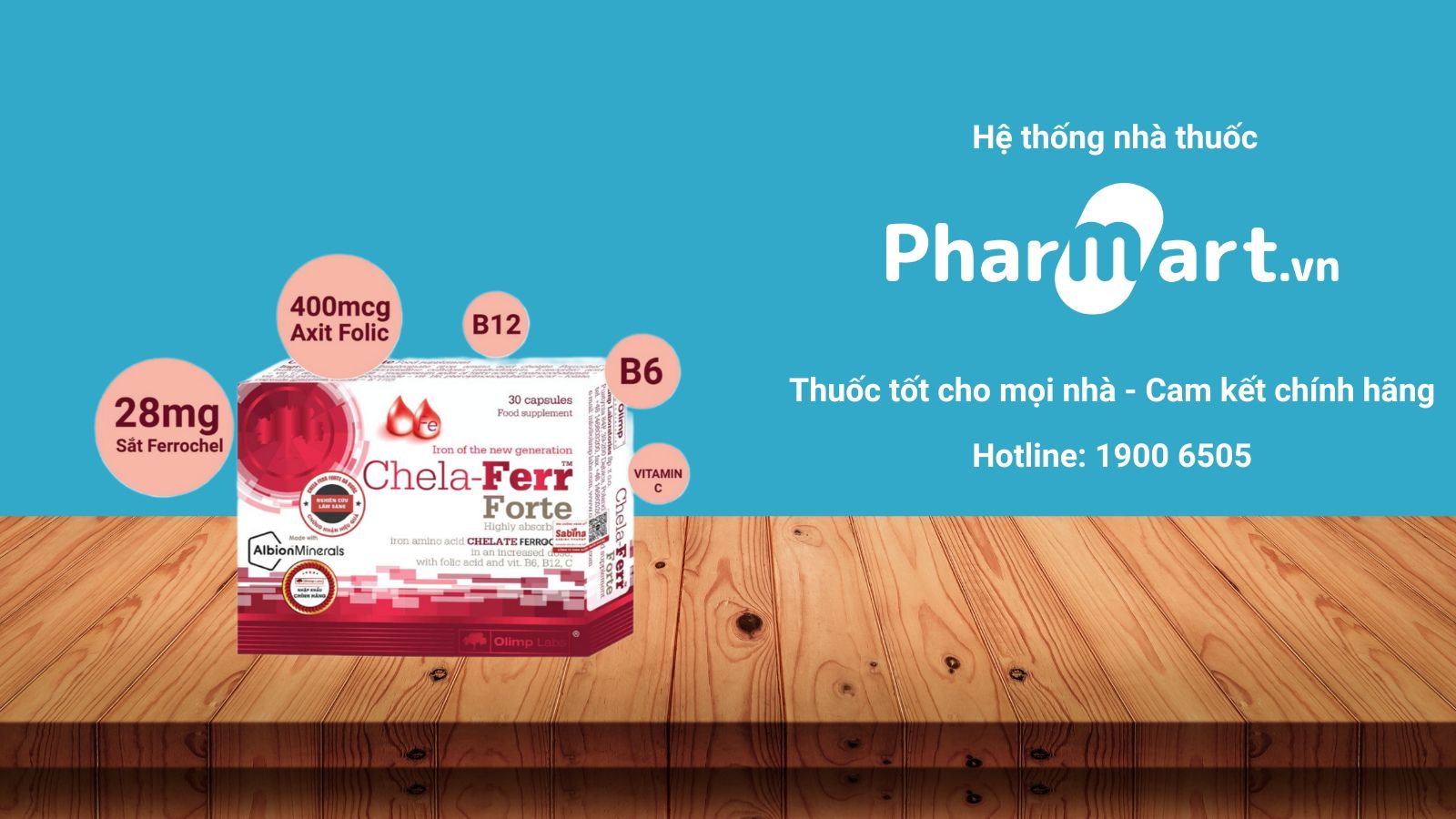 Vi&ecirc;n uống sắt hữu cơ Chela Ferr&nbsp;