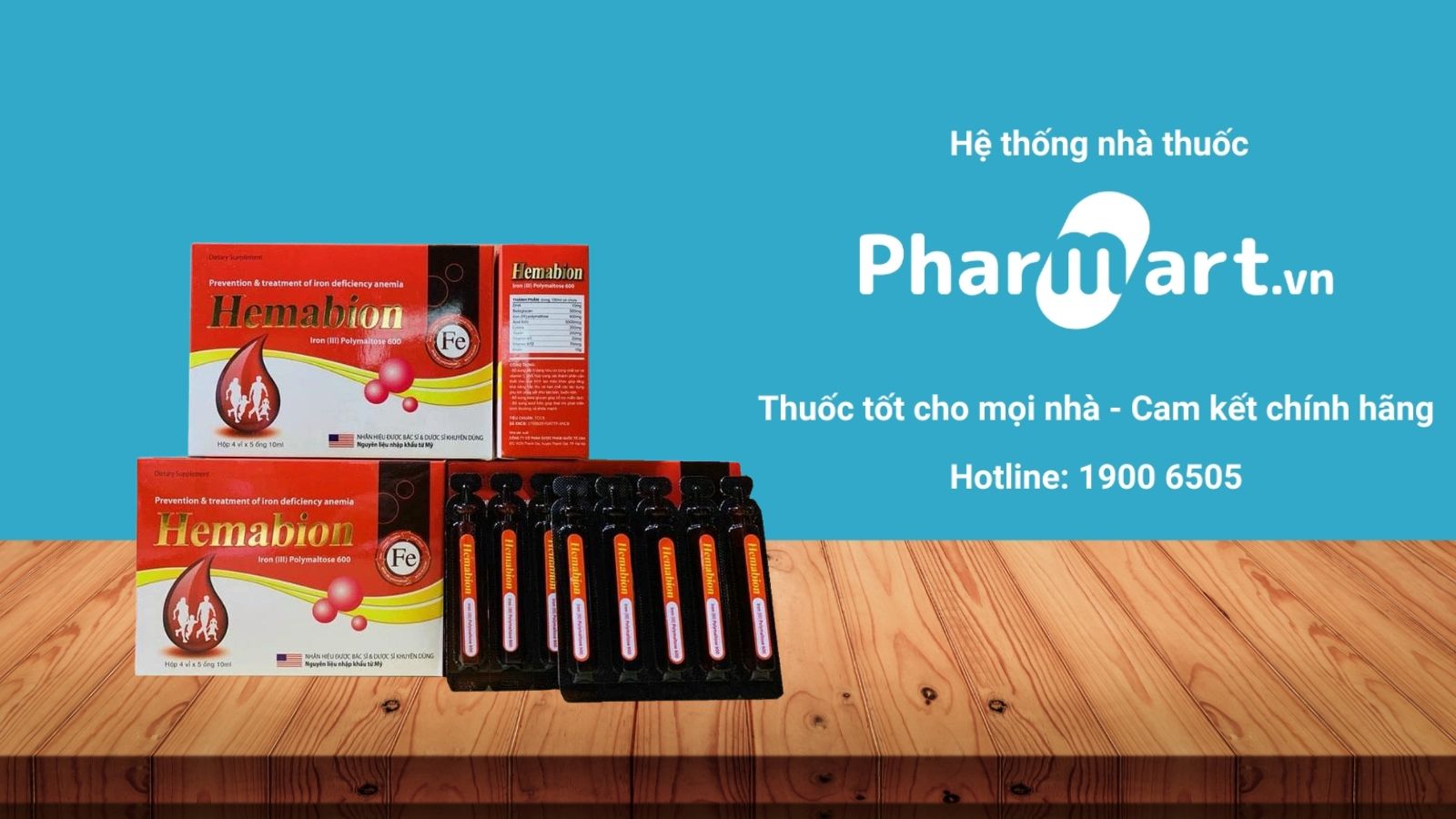Hemabion - Bổ sung sắt và cải thiện nguy cơ thiếu máu
