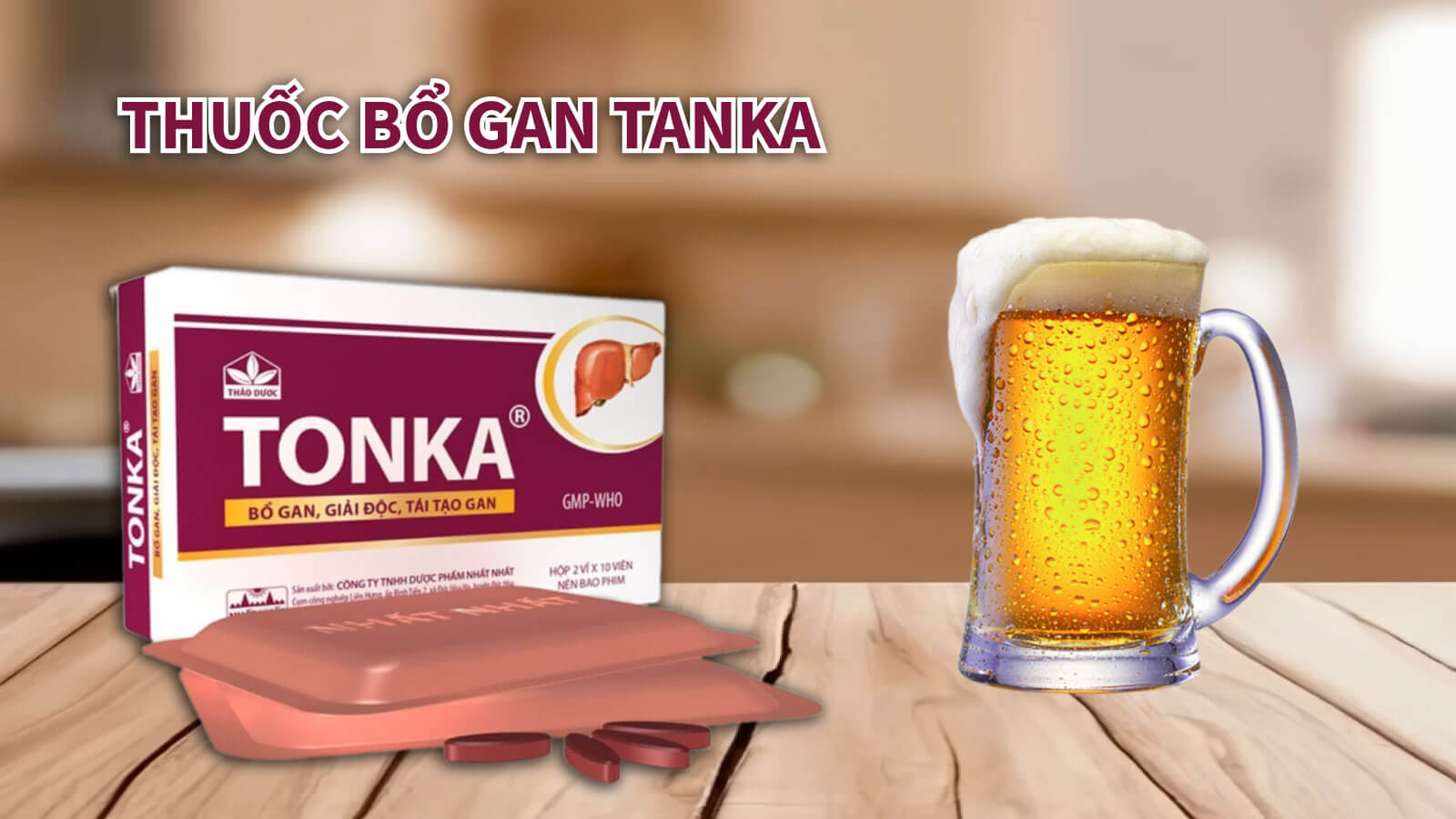 Thuốc bổ gan Tonka d&agrave;nh cho người từ 12 tuổi trở l&ecirc;n