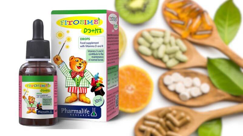 Fitobimbi D3+K2 bổ sung vitamin D3 v&agrave; vitamin K2 cho trẻ
