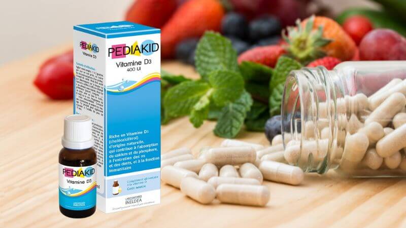 Pediakid Vitamin D3 - Bổ sung D3 cho xương b&eacute; chắc khỏe
