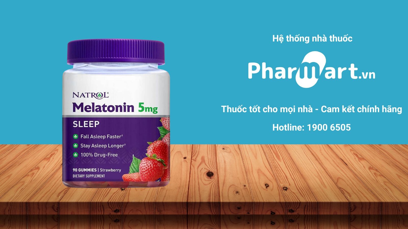 Hộp vi&ecirc;n nhai Natrol Gummies &ndash; cải thiện giấc ngủ với dạng vi&ecirc;n nhai tiện lợi