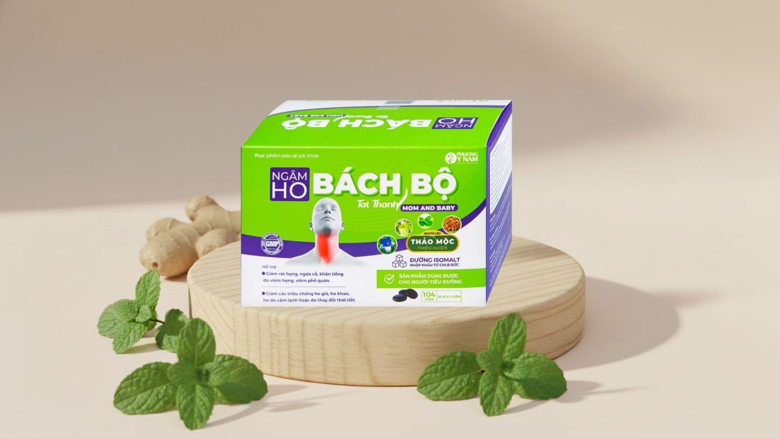 Ngậm Ho Bách Bộ dùng cho cả người tiểu đường