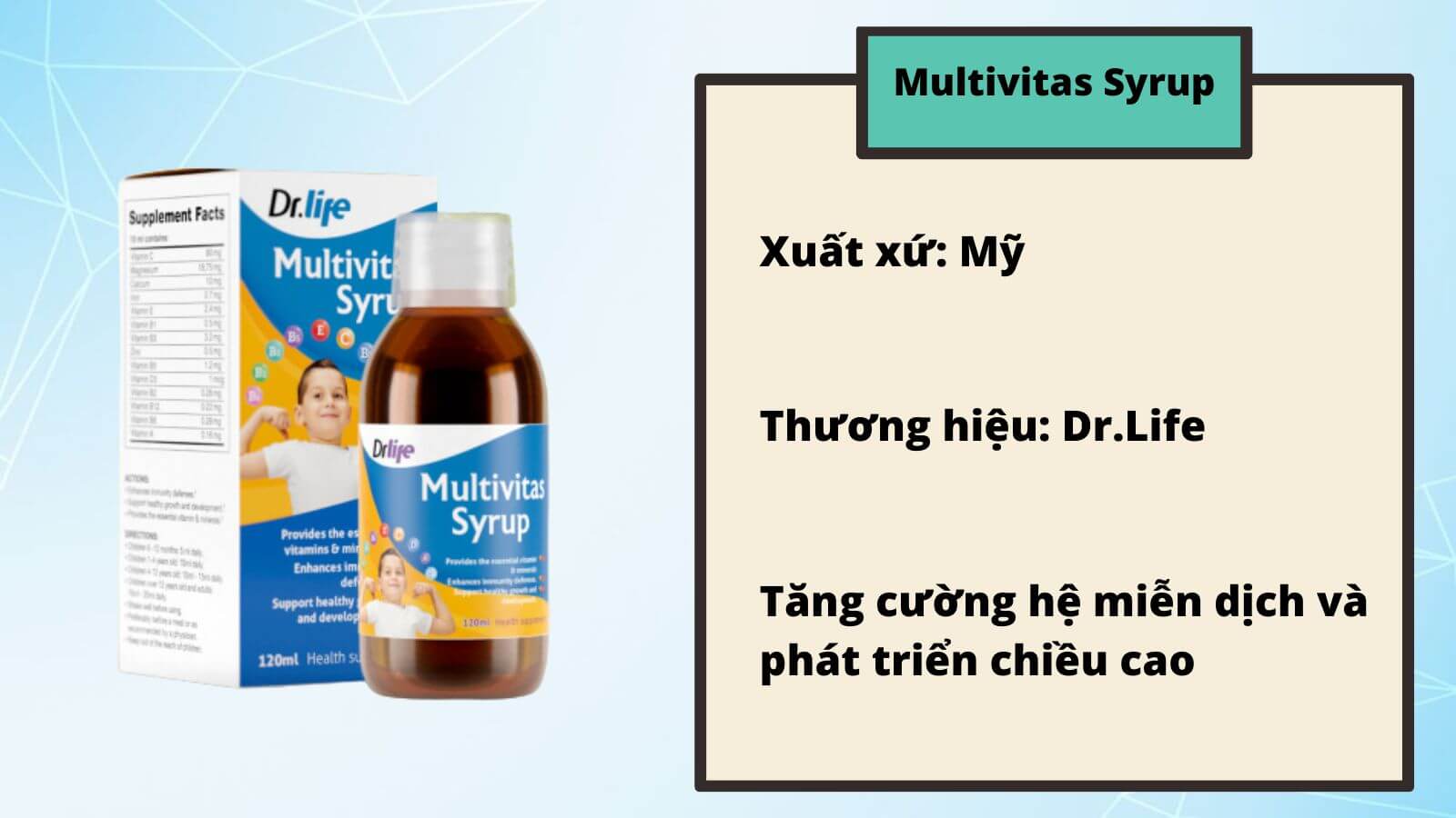 Dung dịch bổ trợ vitamin k&iacute;ch th&iacute;ch vị gi&aacute;c của trẻ