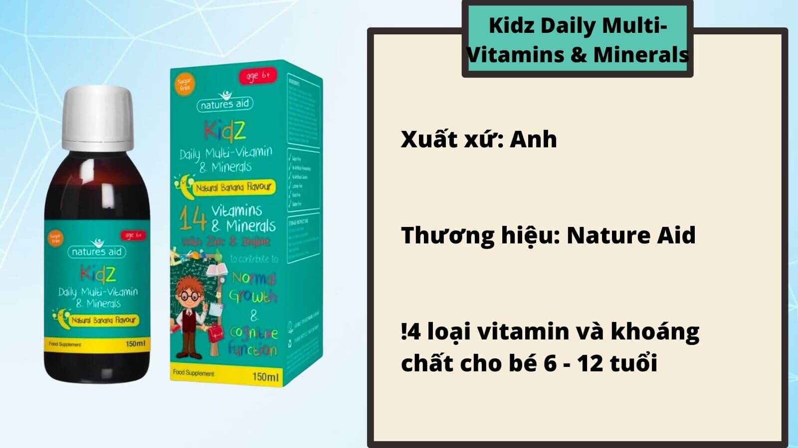 Vitamin tổng hợp hỗ trợ ph&aacute;t triển chiều cao v&agrave; tăng cường sức khỏe