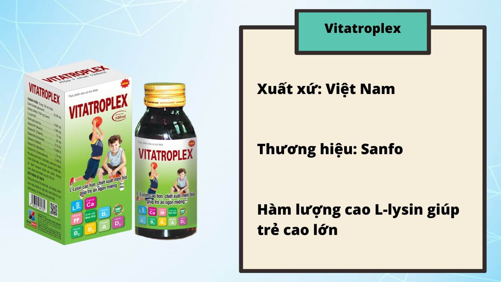 Vitamin tổng hợp Vitatroplex được sử dụng rộng r&atilde;i&nbsp;