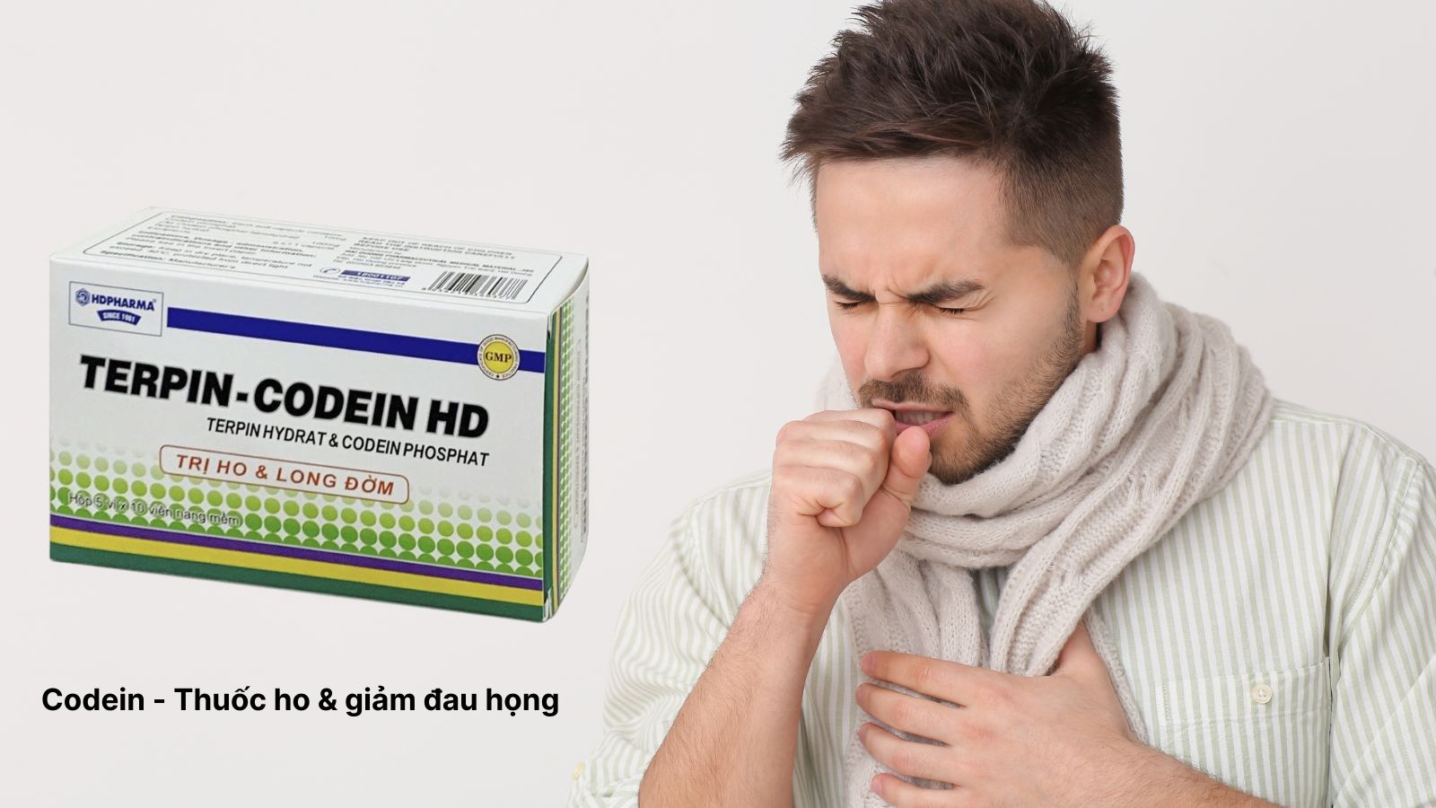 Thuốc Codein gi&uacute;p l&agrave;m giảm đau họng v&agrave; ho
