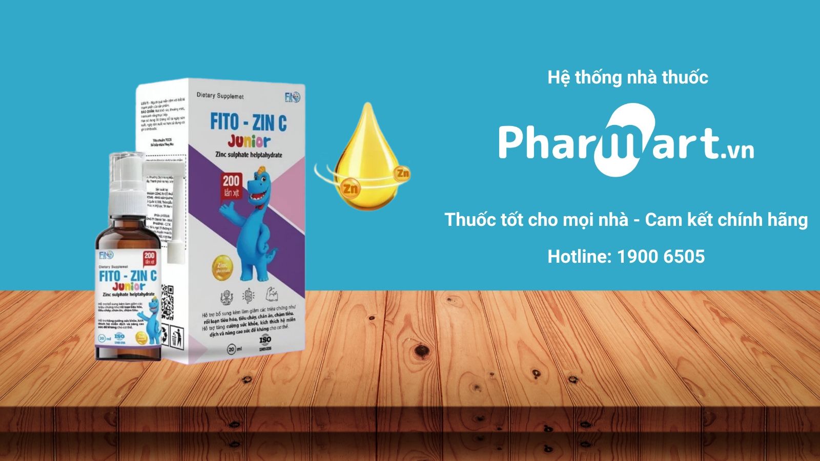 Kẽm dạng xịt cho b&eacute; Fito Zinc Junior