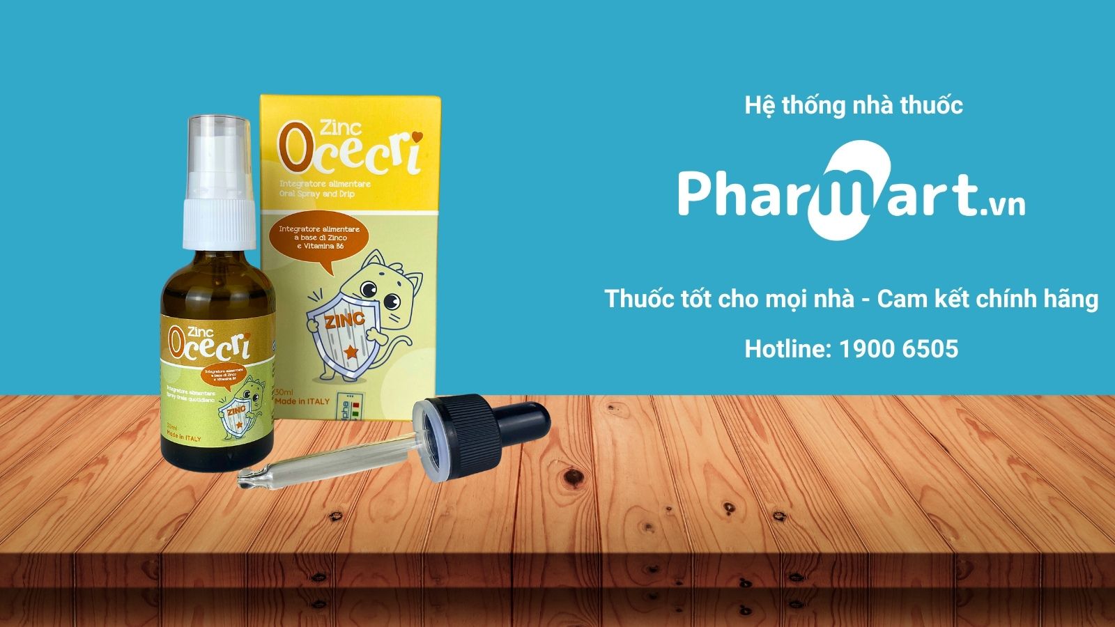 Kẽm dạng xịt cho b&eacute; Zinc Ocecri