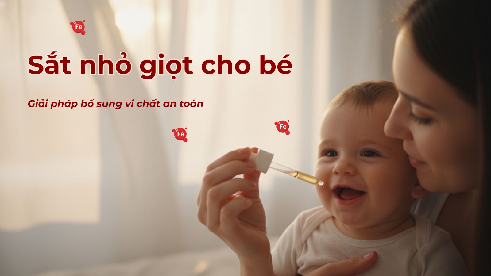 Mẹ chỉ n&ecirc;n d&ugrave;ng sắt nhỏ giọt cho b&eacute; trong c&aacute;c trường hợp cần thiết