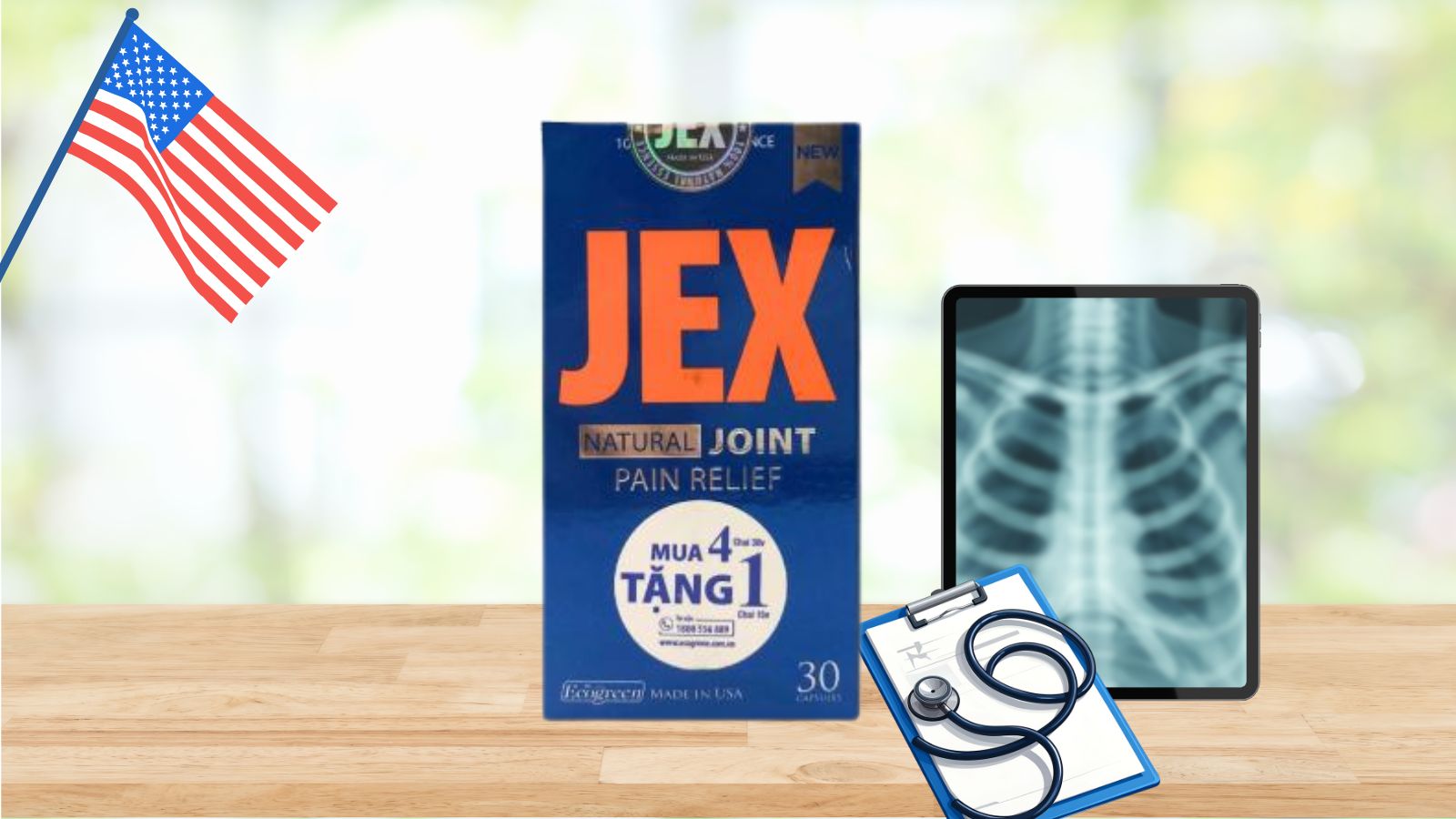 Jex hỗ trợ giảm đau và bảo vệ khớp hiệu quả