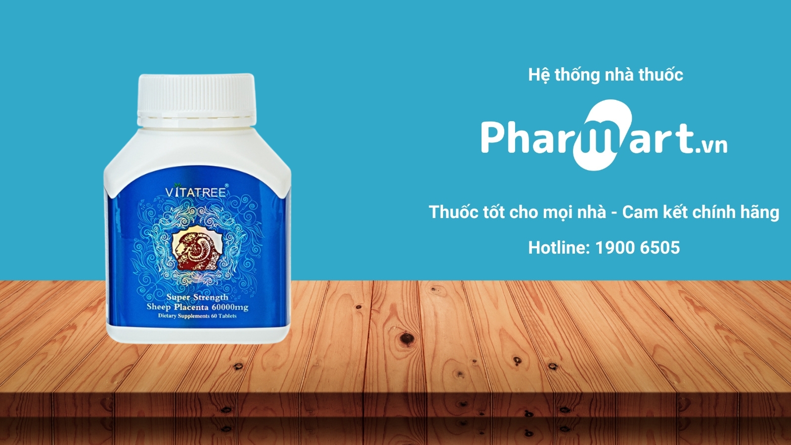 Vi&ecirc;n uống nhau thai cừu Vitatree super strength