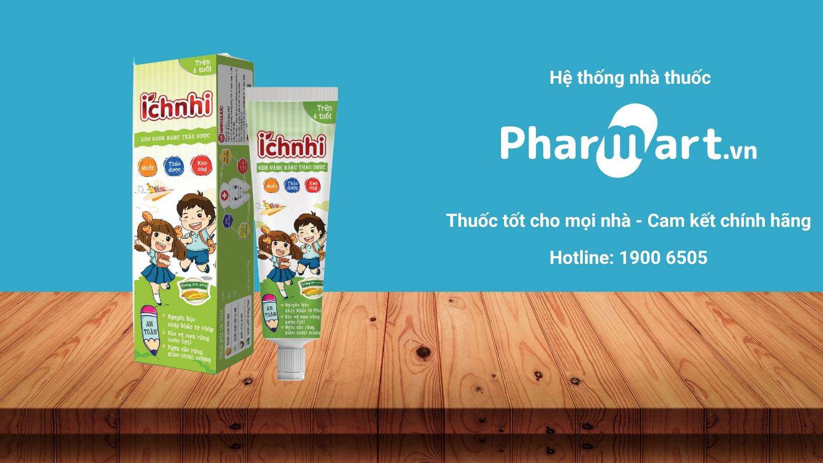 Kem đ&aacute;nh răng trẻ em &Iacute;ch Nhi kh&ocirc;ng g&acirc;y k&iacute;ch ứng v&agrave; bảo vệ răng miệng hiệu quả