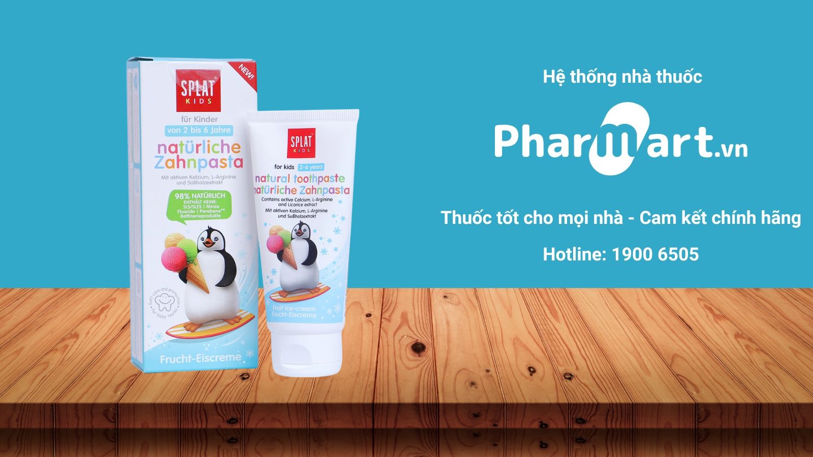 Sản phẩm Splat Kids c&oacute; hương vị tr&aacute;i c&acirc;y ngọt ng&agrave;o, th&iacute;ch hợp cho trẻ nhỏ