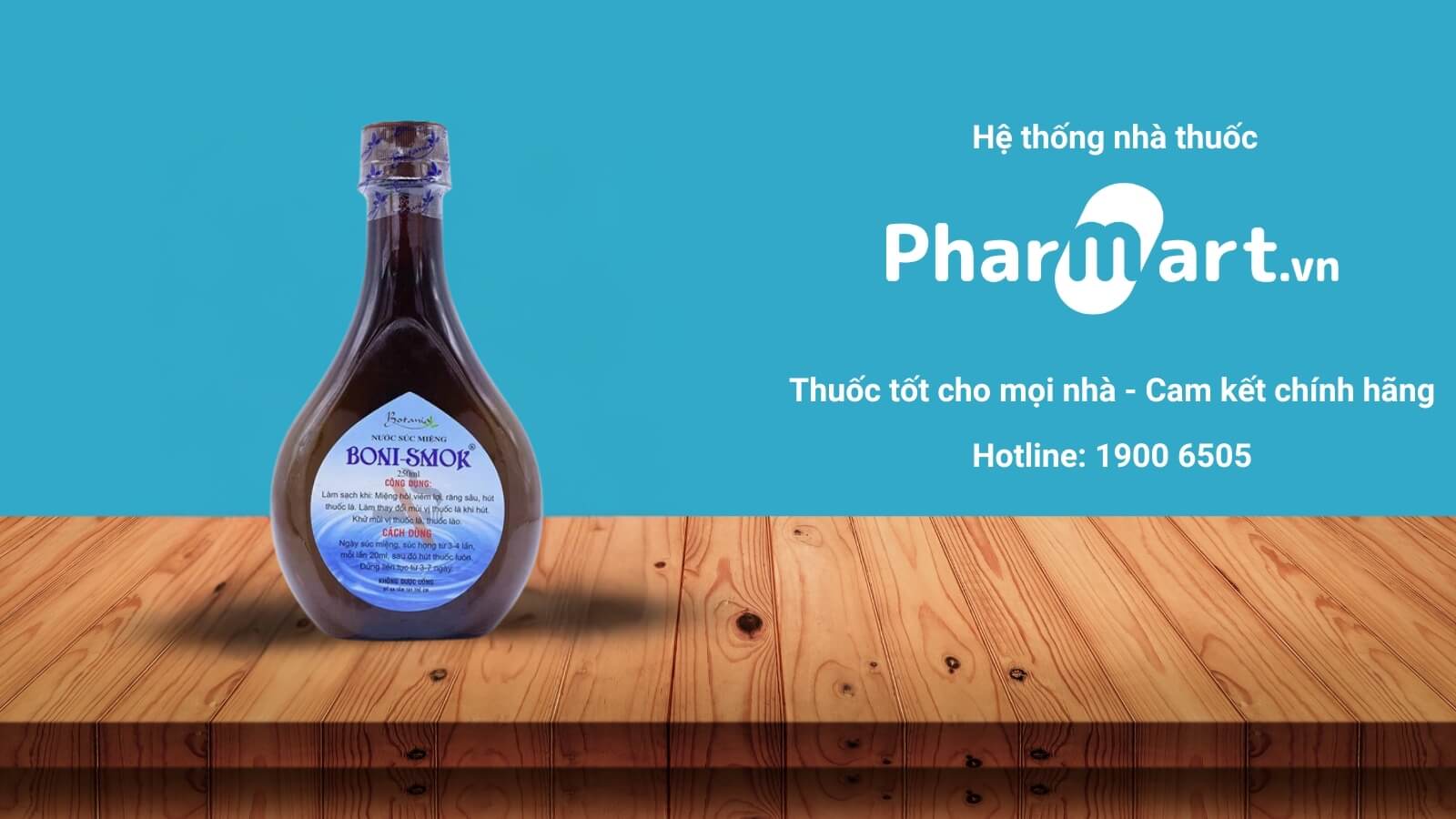 Nước s&uacute;c miệng Boni-Smok