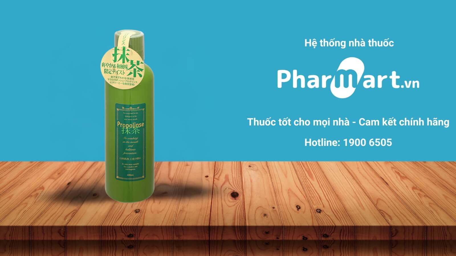 Nước s&uacute;c miệng thảo dược Propolinse tr&agrave; xanh