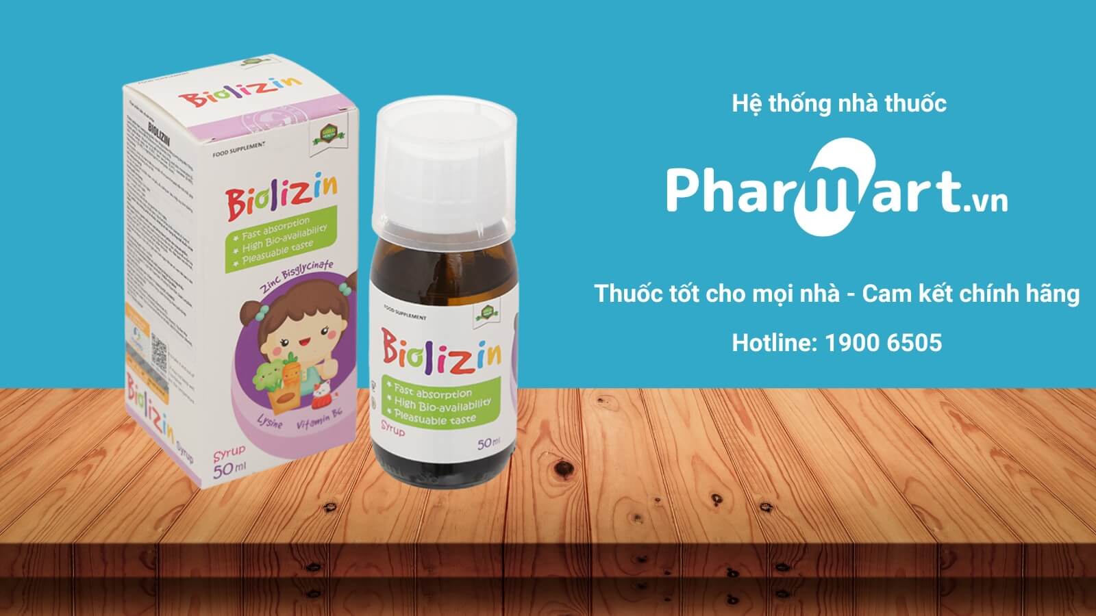 Siro Kẽm cho b&eacute; Biolizin