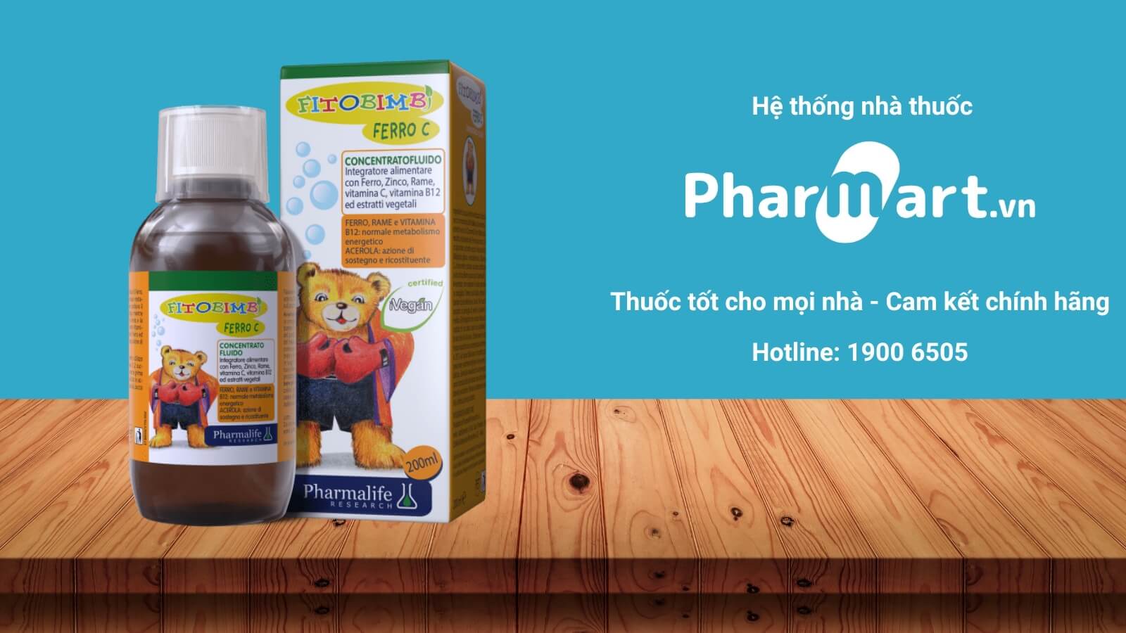 Siro sắt kẽm cho b&eacute; Fitobimbi Ferro C