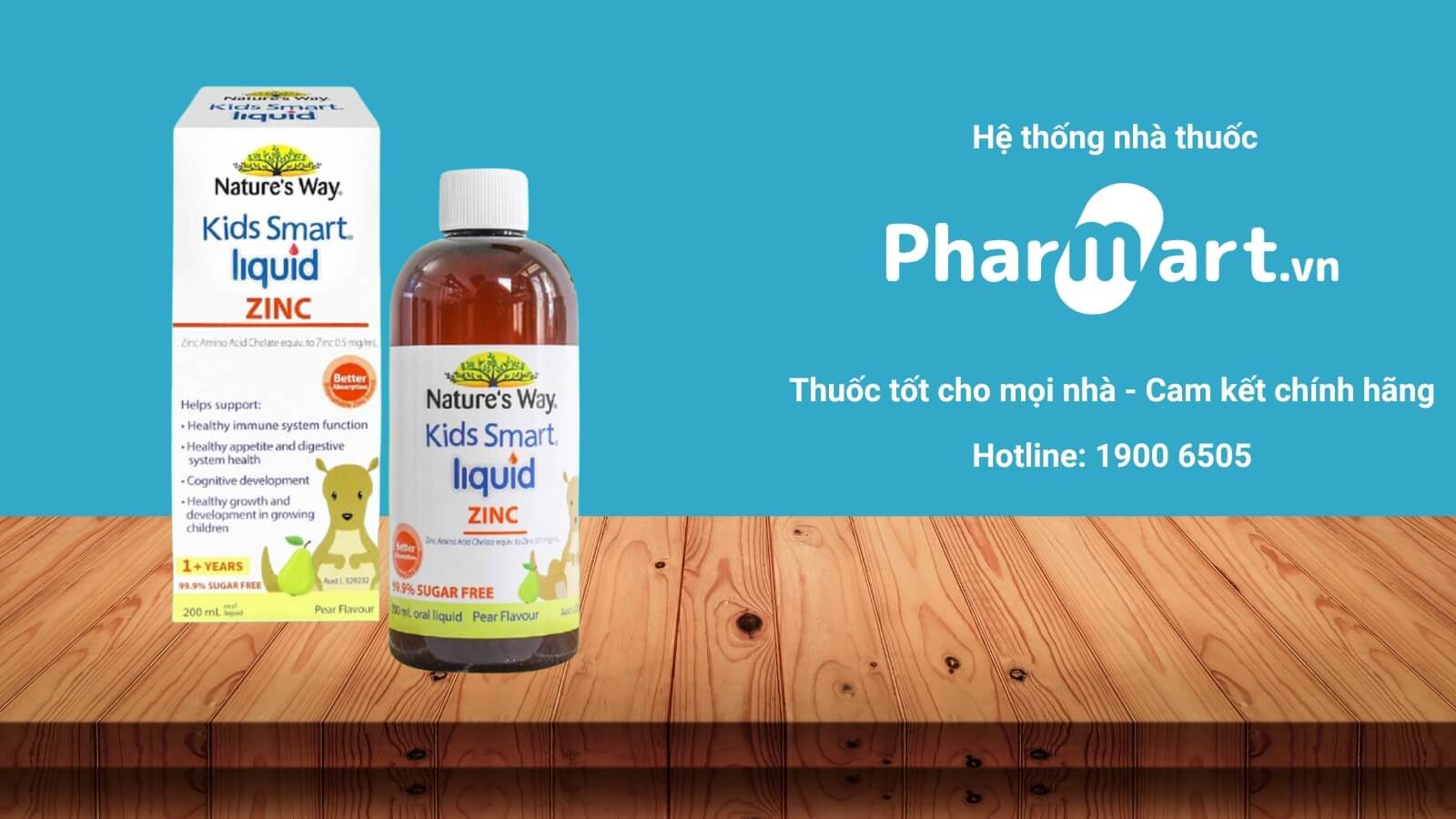 Siro kẽm cho b&eacute; Nature's Way Kids&nbsp; Smart Liquid Zinc